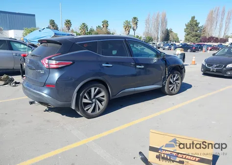 2015 Nissan Murano Platinum из США, поврежденный, VIN 5N1AZ2MH4FN273276